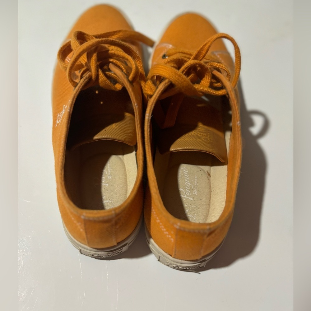 Original Penguin Mens Orange Sam Strip Lace Up Casual Sneaker sz 7.5 - Picture 6 of 6